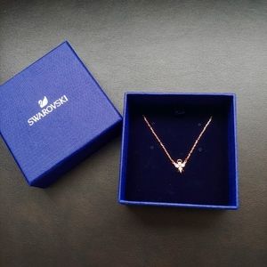 New Swarovski Rose Gold Angel Necklace